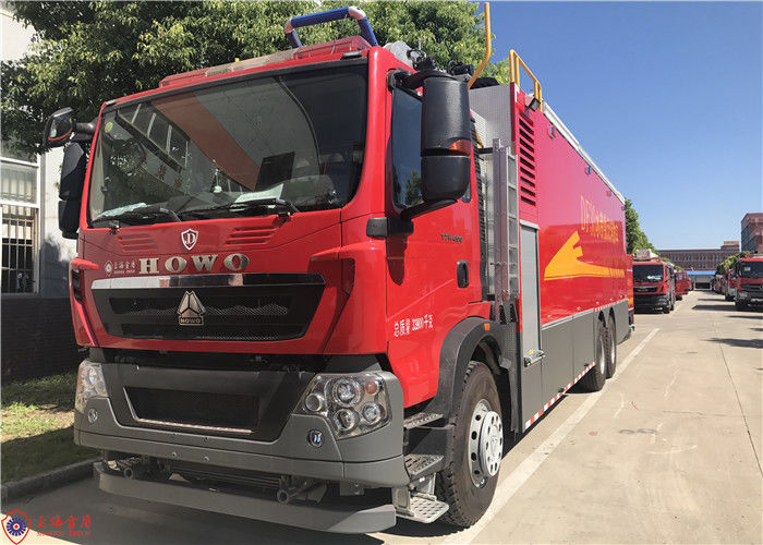6x4 Drive Two Seats Long Distance Water Supply Fire Truck with Auto Takeup Hose