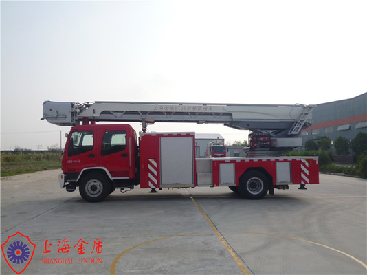 carro de bombeiros de escada aérea comercial de altura de funcionamento de 30m com dois assentos do táxi 6 da fileira