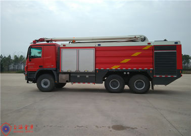 6x6 carro de bombeiros de 29 toneladas do avião do aeroporto da movimentação ARFF com crescimento dobrável do salvamento