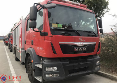 4x2 carro de bombeiros de escada aérea de altura de funcionamento do motor diesel 25m do cilindro da movimentação 6