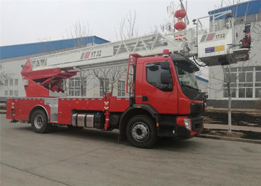 Carro de bombeiros da plataforma da escada aérea da altura da movimentação 32m da distância entre o eixo dianteira e traseira 4×2 do CCC 4745mm