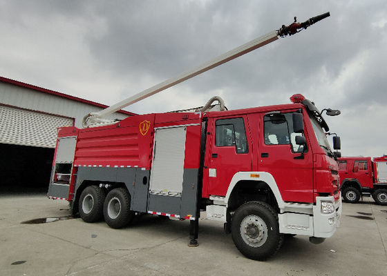 25m de altura de trabalho da torre de água do caminhão de bombeiros Vazão de pulverização 4200L/min 70m de alcance