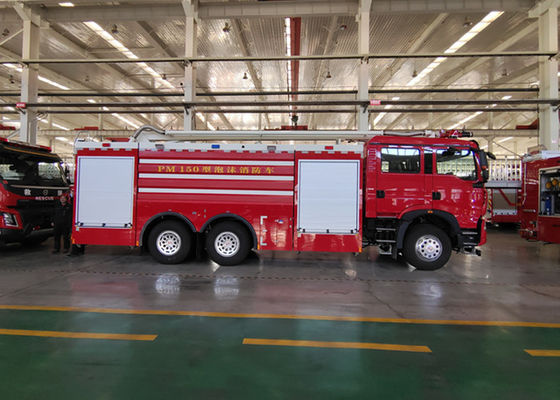 ATM / AT Transmissão Cabina de duas fileiras Caminhões de bombeiros comerciais com 6 assentos 213kw