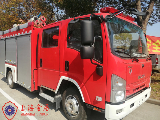 Camiões de bombeiros comerciais de alta velocidade de 110 km/h com tanque de aço inoxidável e chassi Isuzu